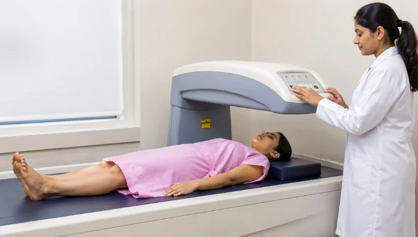 DEXA Scan bone density testing at Super Scan Advanced Diagnostic Centre in Surat