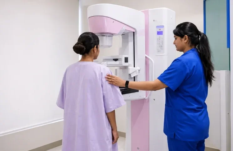 Mammography breast imaging scan at super scan advanced diagnostic centre in surat